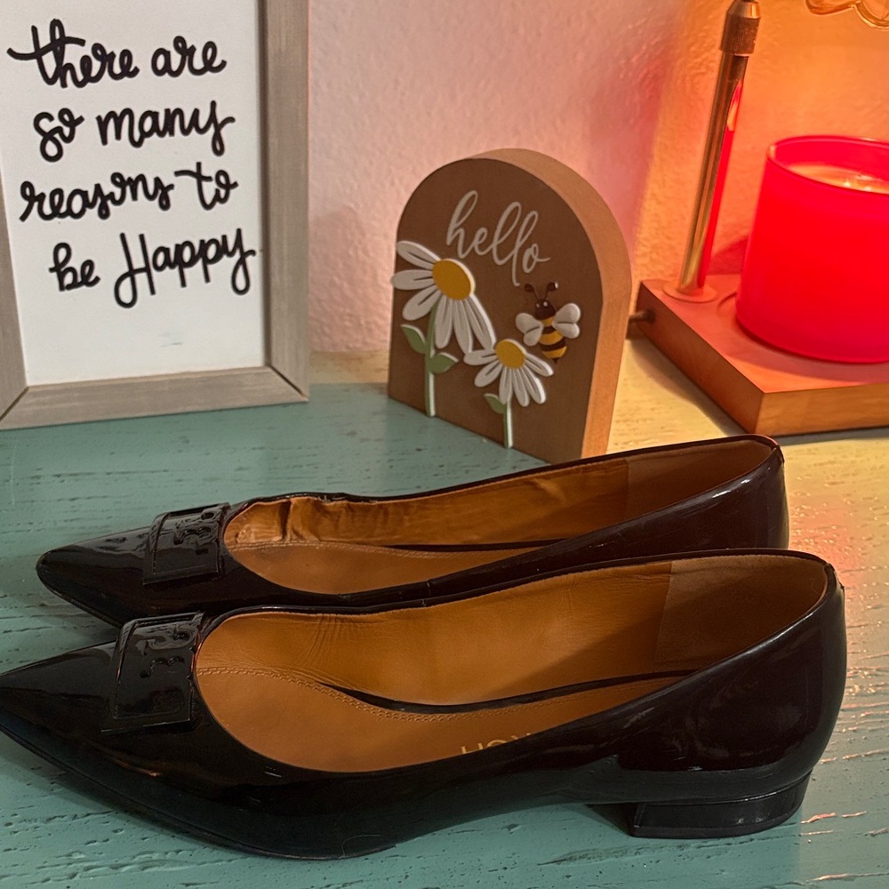 Tory Burch Black Patent Leather Flats - Picture 3 of 4